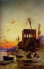 Hermann David Solomon Corrodi The Kiosk Of Trajan, Philae On The Nile painting